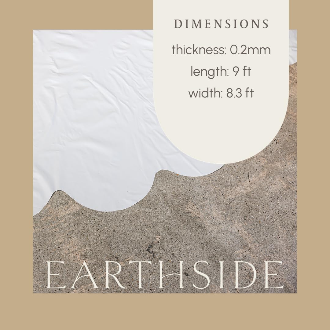 Earthside Birth Pools floor covering 8-3 by 9-foot size offers ample coverage