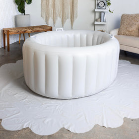 Earthside Birth Pools floor covering under the birthing pool protects indoor floors
