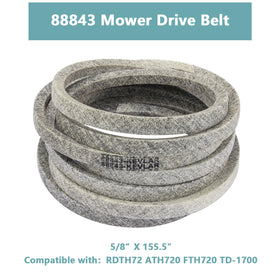 EarthTec 88843 belt cross-section highlights strong materials for wear resistance.