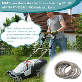 EarthTec 88843 belt durability test under demanding mowing conditions.
