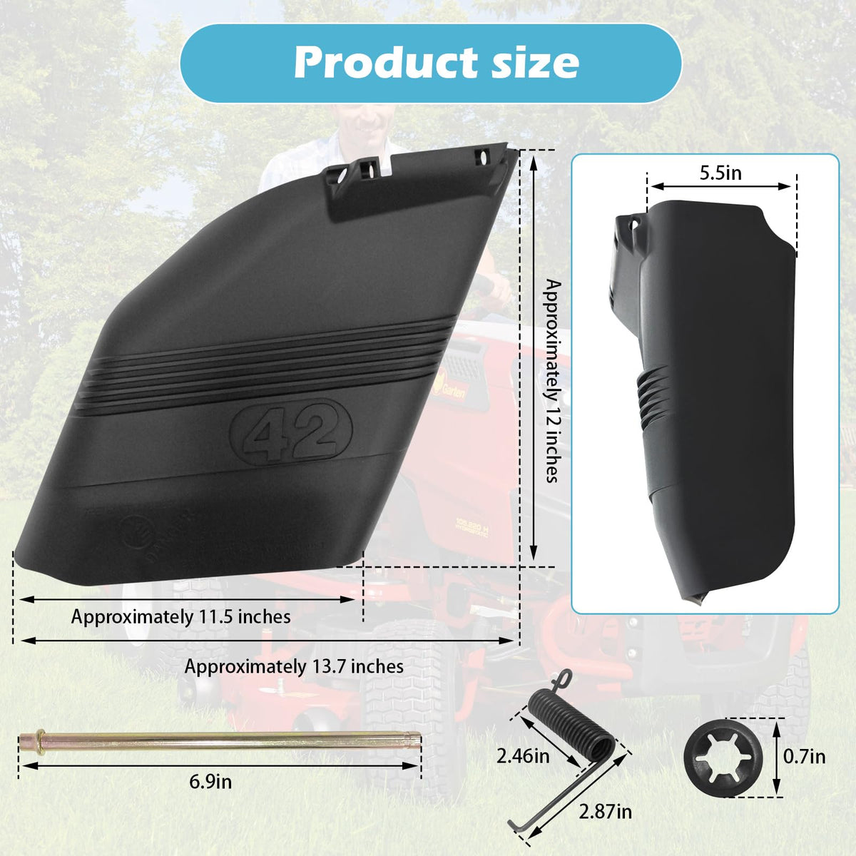 Earthtec shield kit contents include shield spring rod and push nut for replacement