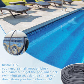 Earthtec new liner transforms your pool’s look with a fresh gray finish.