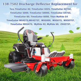Earthtec TimeCutter deflector chute compatibility with Toro models.