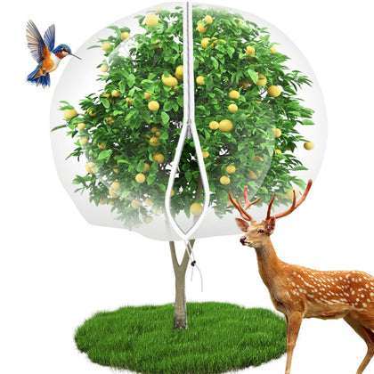 EaseInstall 10x12 fruit tree netting with drawstring protects fruit from pests.
