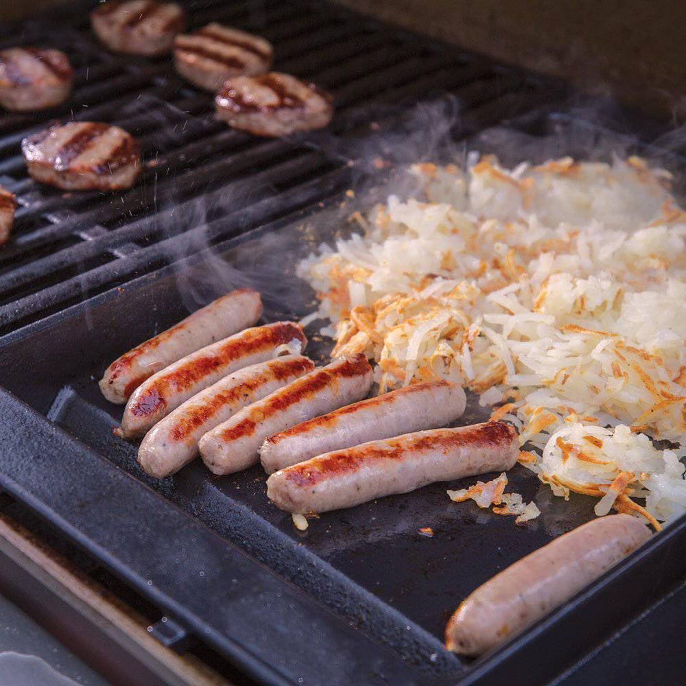 EasiBBQ aftercare-ready griddle image communicates simple cleaning and long-lasting durability.