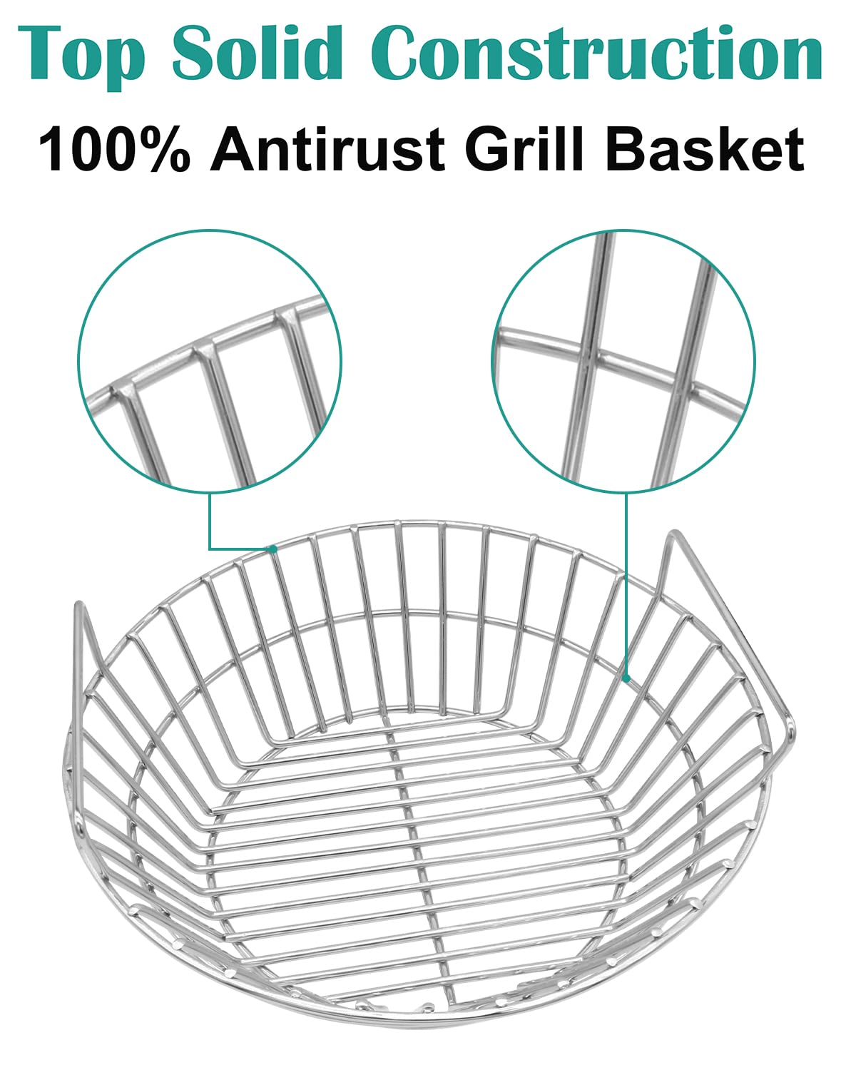 EasiBBQ ash basket height 5.75 inches supports consistent heat and ash clearance.