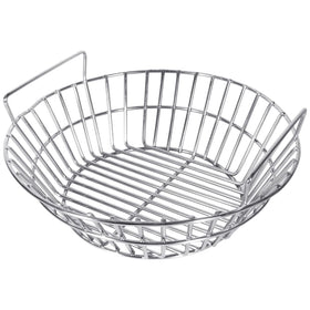 EasiBBQ ash basket for top diameter 13.75 inches and Big Green Egg fit, improving airflow.