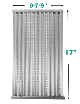 EasiBBQ emitter plate with heat diffusion holes shown for even heat