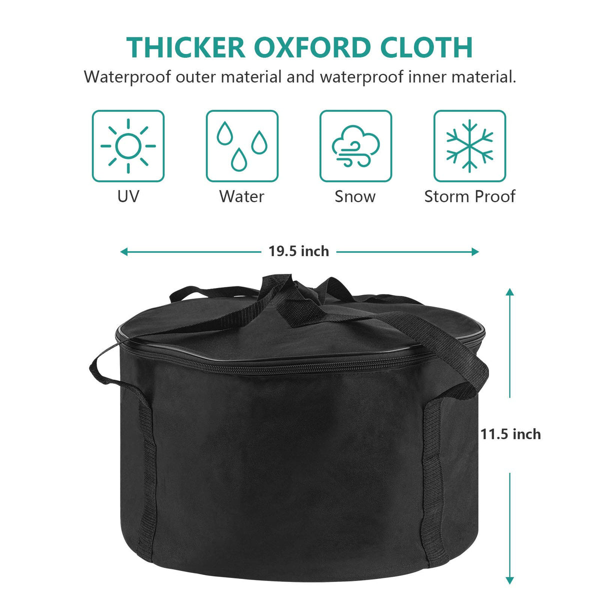 EasiBBQ fire pit cover for Outland 893; weatherproof shield when not in use.