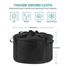 EasiBBQ fire pit cover for Outland 893; weatherproof shield when not in use.