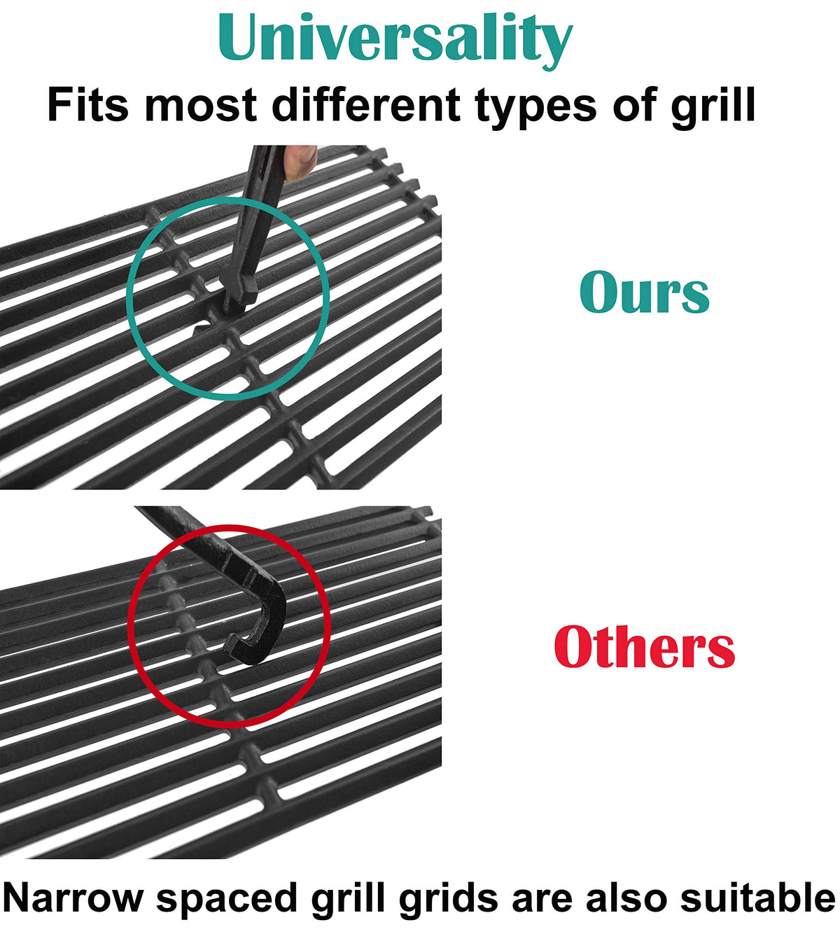 EasiBBQ grill lifter works on gas and charcoal grills for versatile use