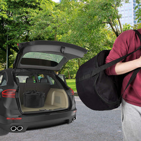 EasiBBQ storage-ready case ideal for RVs, campers, trunks, and garages.