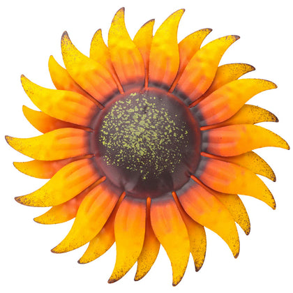 EASICUTI sunflower 6-inch metal wall decor brightens living spaces.