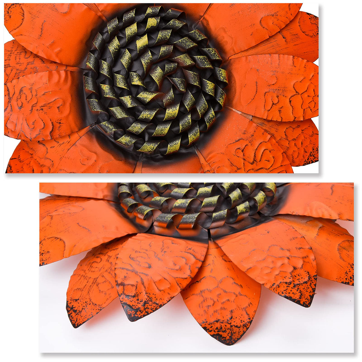 EASICUTI orange sunflower decor uses a hanging hook for simple installation