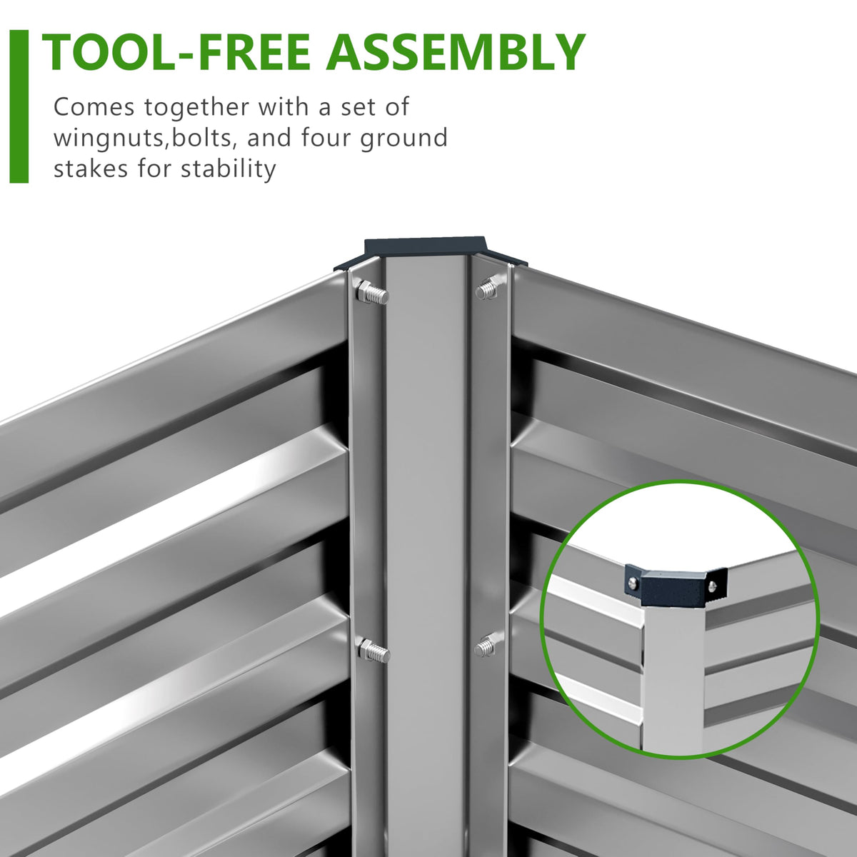 Easllre durable weather resistant bed stands up to seasons of outdoor use