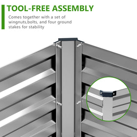 Easllre galvanized frame provides weather resistance for years of use