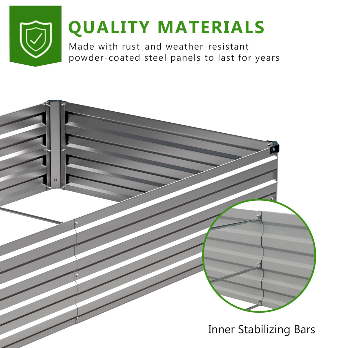 Easllre rubber-sealed edges safety feature during handling