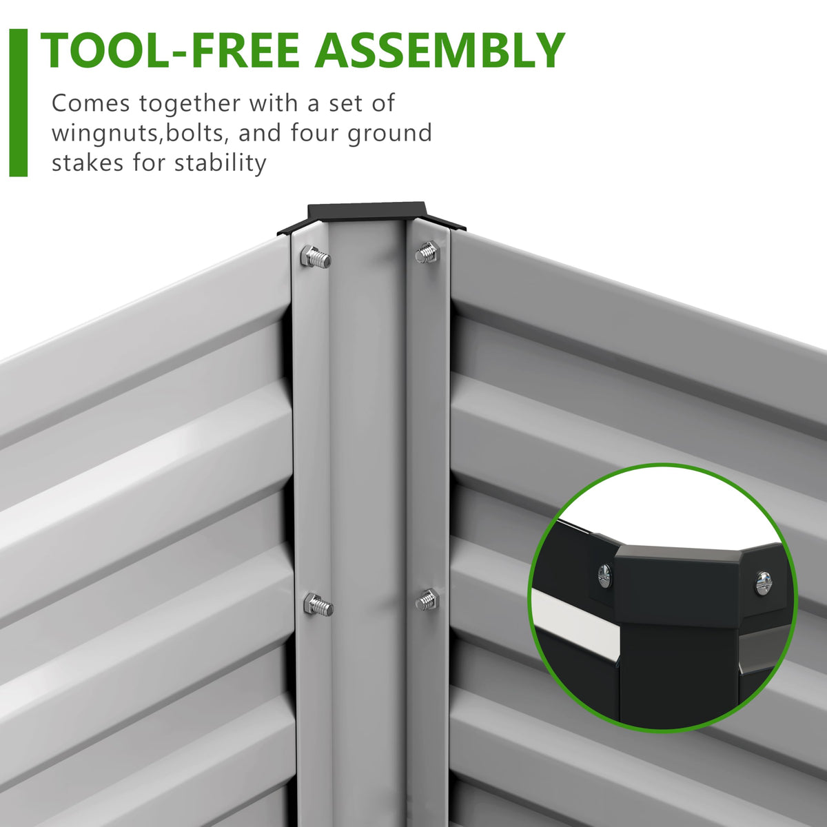 Easllre two-pack kit showcases versatile placement on balconies and patios.