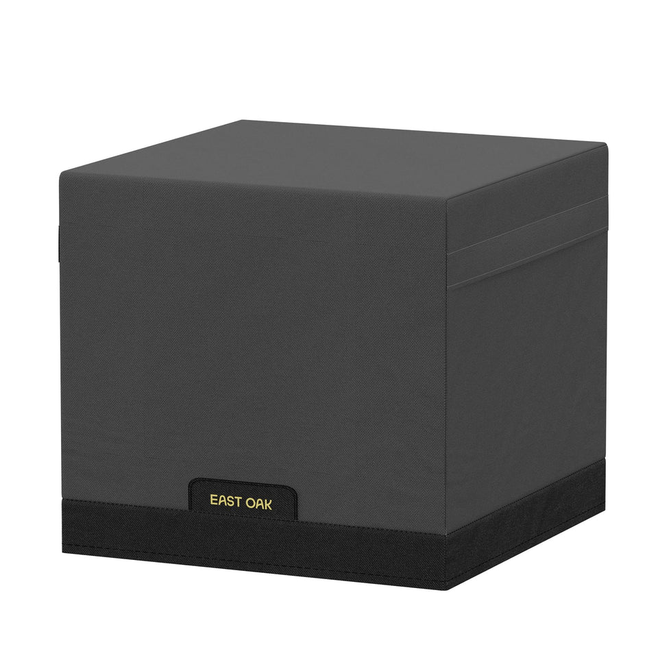 East Oak 28-inch fire pit cover front view protecting against rain and debris