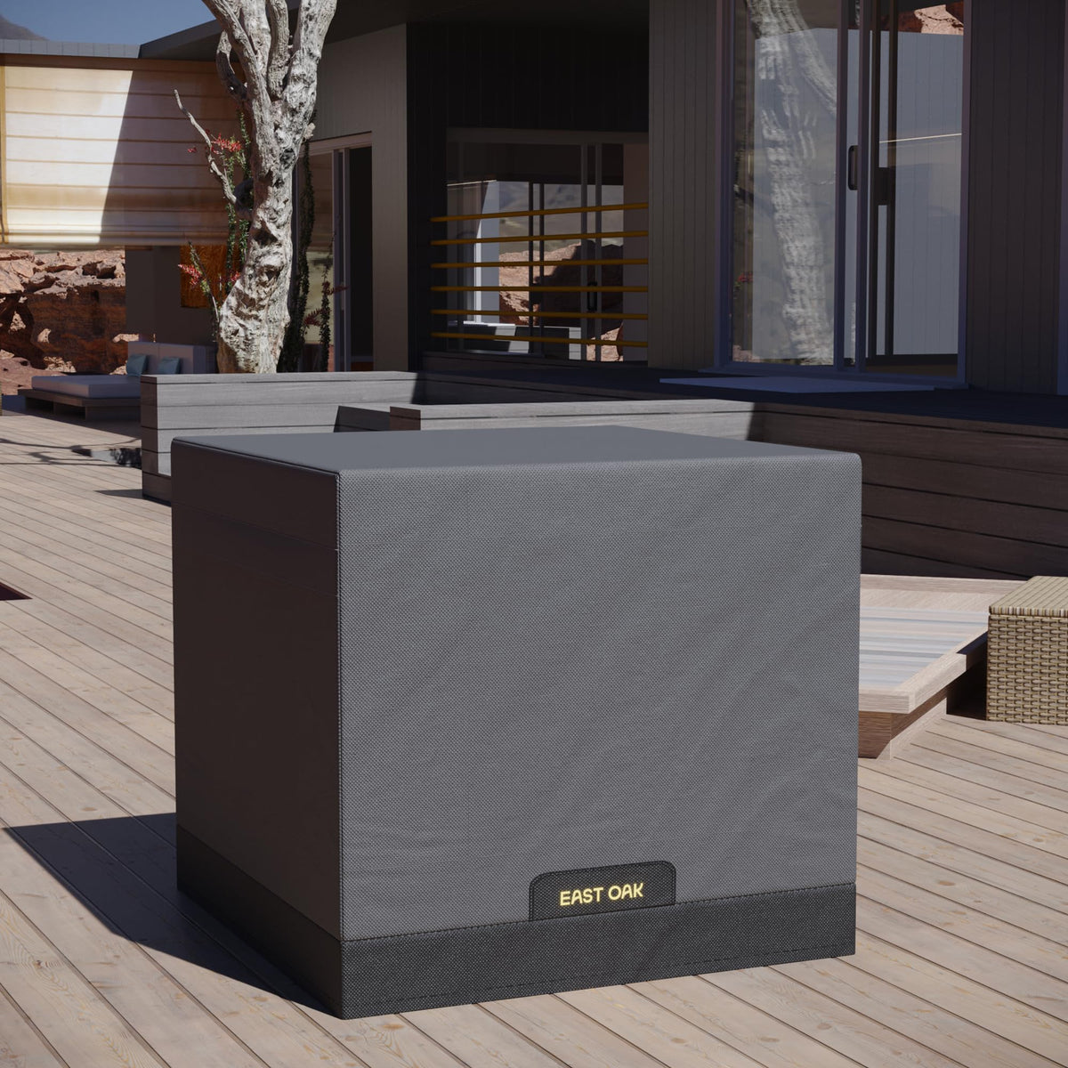 East Oak waterproof coating keeps interior dry during rain or snow