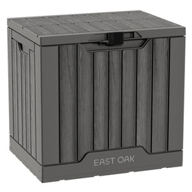 EAST OAK 31-gallon deck box lid with secure latch for outdoor storage