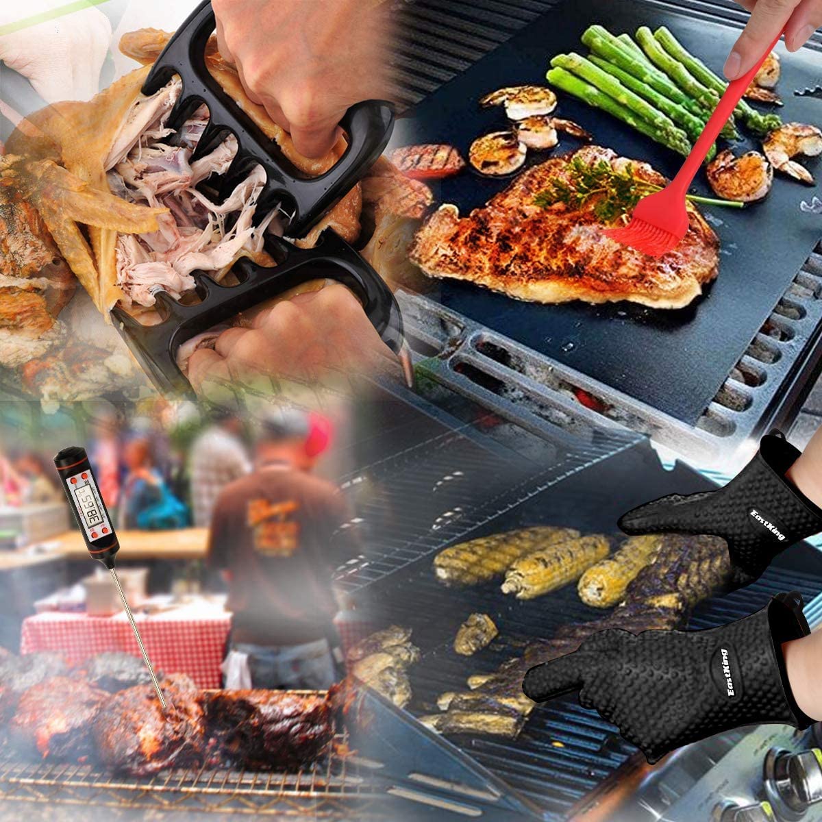 EastKing meat shredder claws for quick, effortless shredding of meats