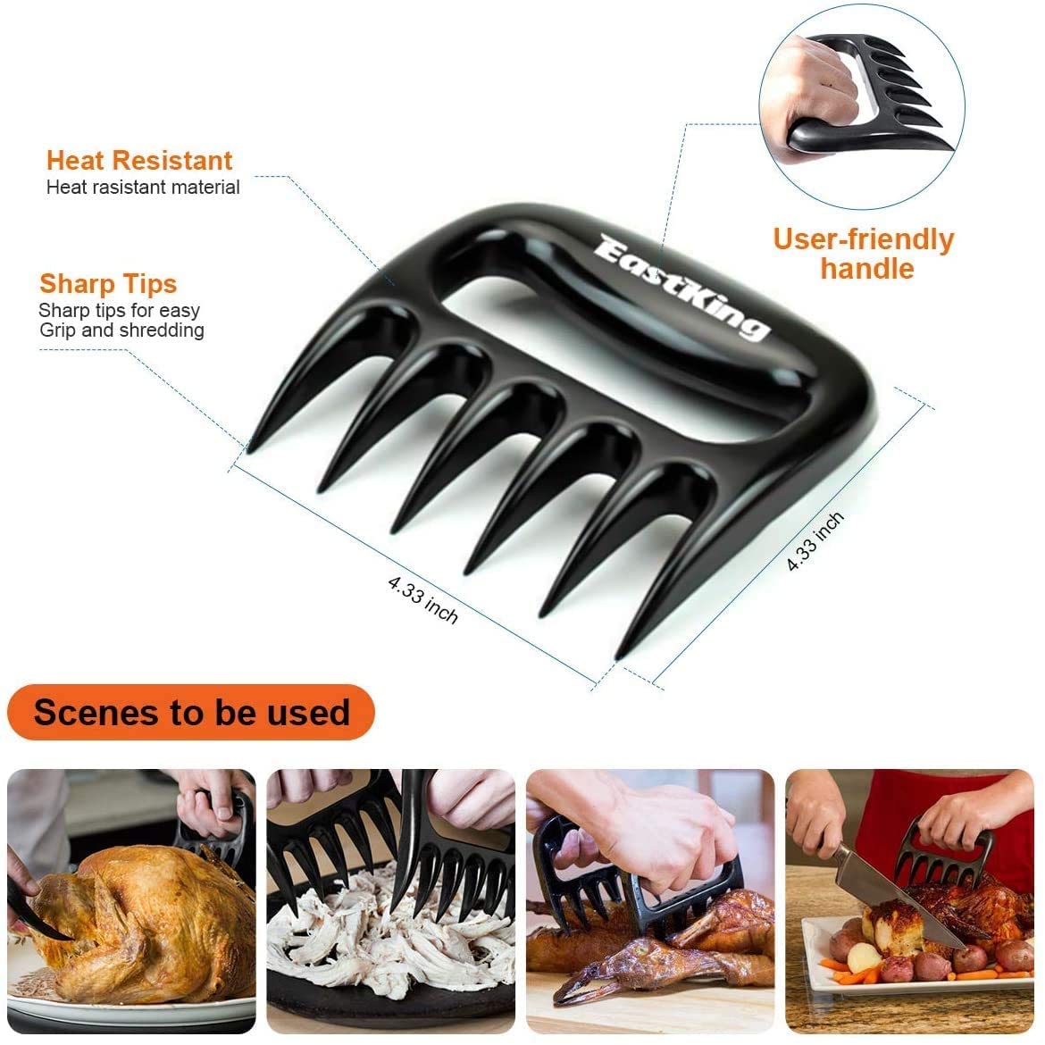 EastKing silicone brush ensures even glaze and flavorful basting