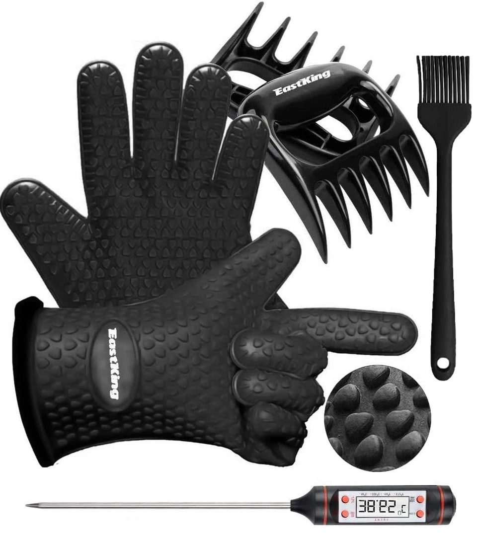 EastKing smoker oven gloves protect hands during grilling and baking