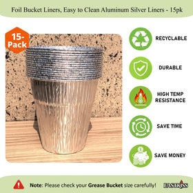 EastKISS durable aluminum keg liner withstands heat during grilling.