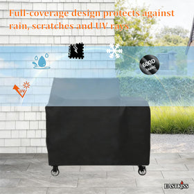 EastKISS easy-clean grill cover simplifying maintenance with hose-friendly cleaning