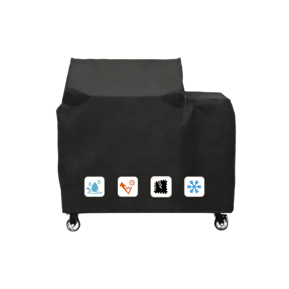 EastKISS Recteq RT-800 grill cover showing precise fit and durable weatherproof design