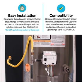 Eastman 1/2 in MIP compression fitting for versatile connections.
