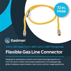 Eastman 3/4 in MIP compression fitting creates a secure seal.