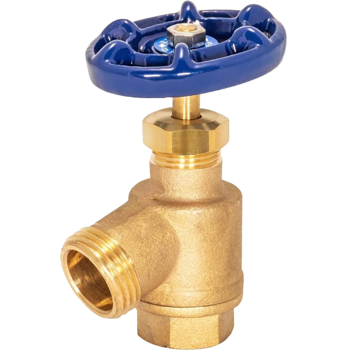 Eastman bent nose garden valve in brass for irrigation, with secure shutoff