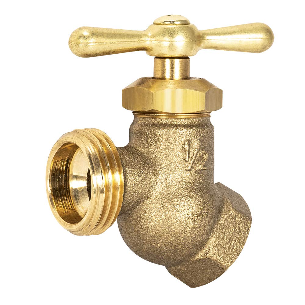 Eastman female no-kink hose bibb with brass body for durable outdoor irrigation.