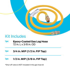 Eastman gas-log kit compatibility covers a wide range of appliances.