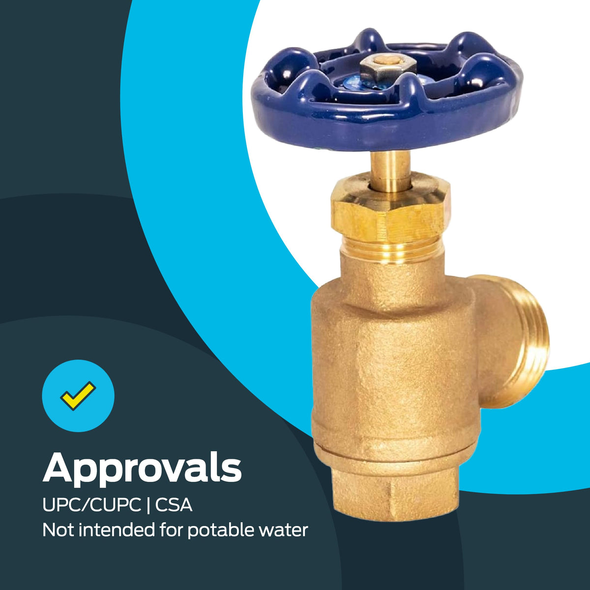 Eastman outdoor irrigation valve in use on vertical piping