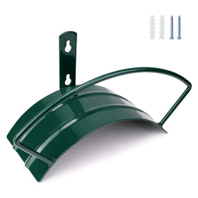 Eastrans Deluxe wall mount hose hanger front view shows sturdy design for organized storage.