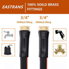 Eastrans hose features lightweight hybrid material for easy handling.