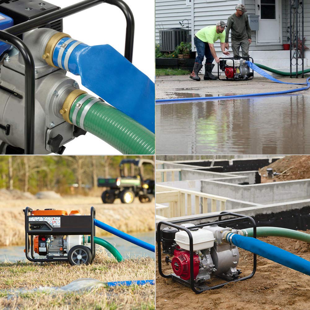Eastrans heavy-duty hose folds flat for easy storage