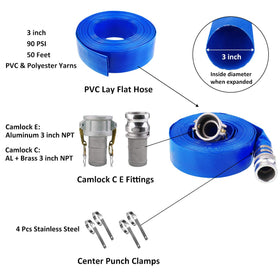 Eastrans flexible PVC hose reinforced with polyester yarn for durability