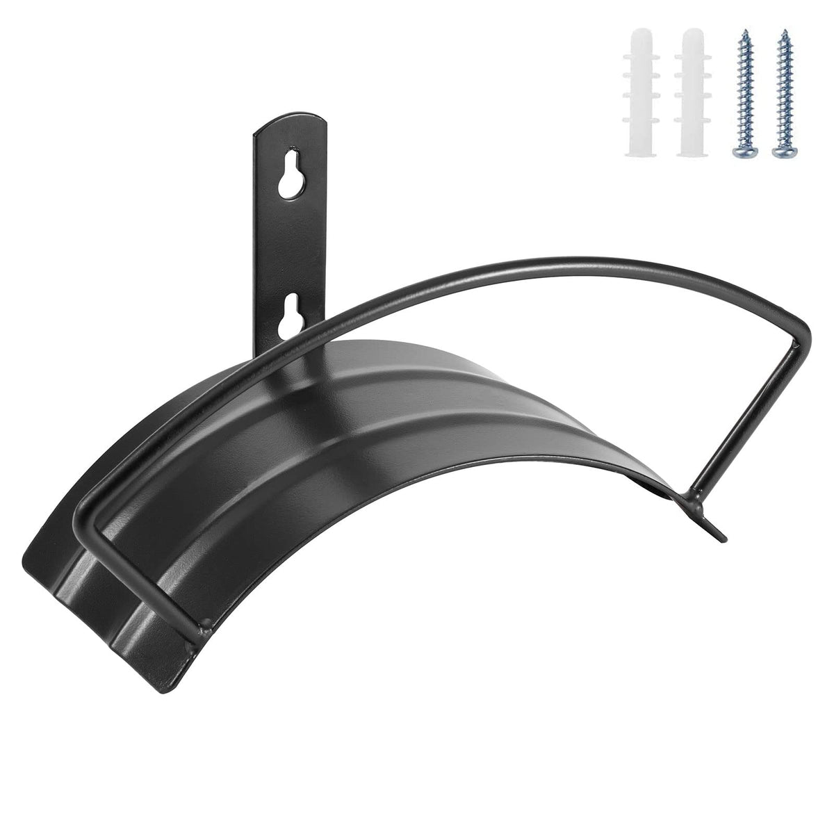 Eastrans wall-mount hose holder front view for tidy outdoor storage and easy access.
