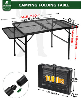 EASTSTORM table with 2-height adjustable legs for flexible use.