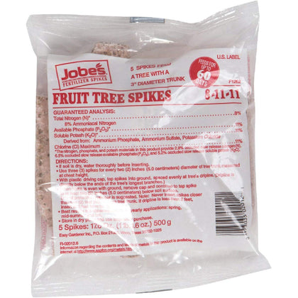 Easy Gardener Jobes fruit tree spikes for targeted feeding and healthier fruit yields.
