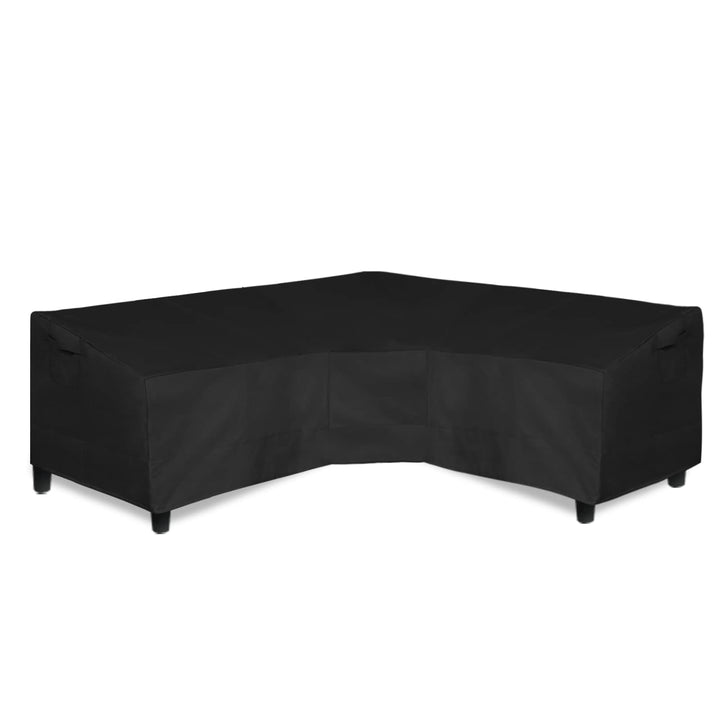 Easy-Going 600D Patio V-Shaped Cover front view protects against rain and dirt.