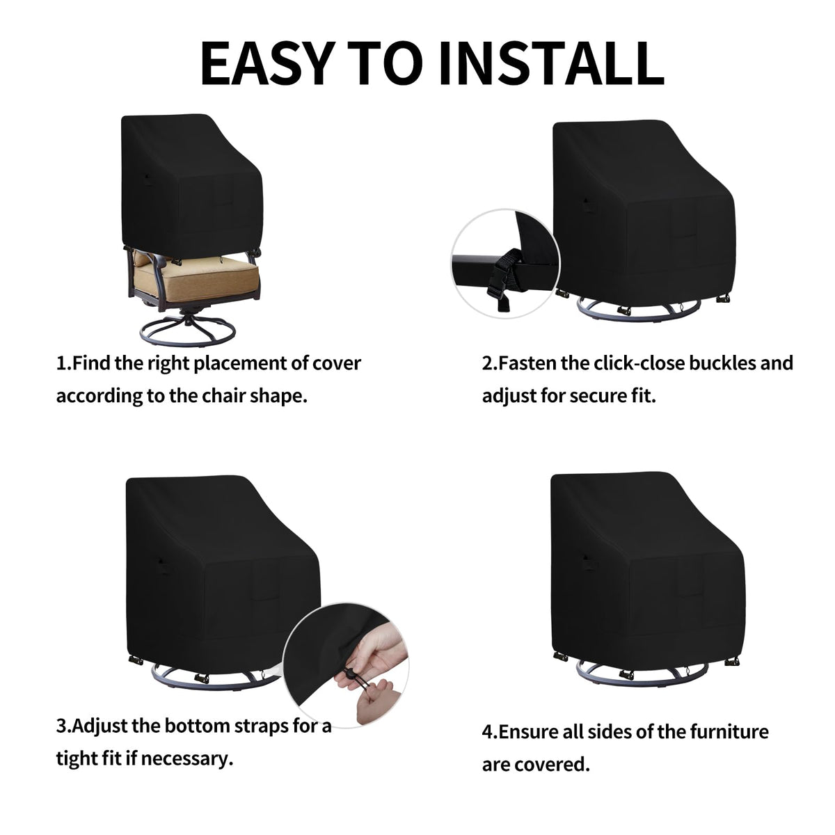 Easy-Going air vent reduces condensation and wind lofting for year-round protection.