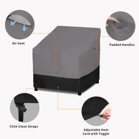 Easy-Going chair cover with air vent reduces interior condensation