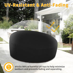 Easy-Going daybed cover padded handles ease fitting and removal.