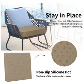Easy-Going machine-washable cushion cover simplifies outdoor cleanup.