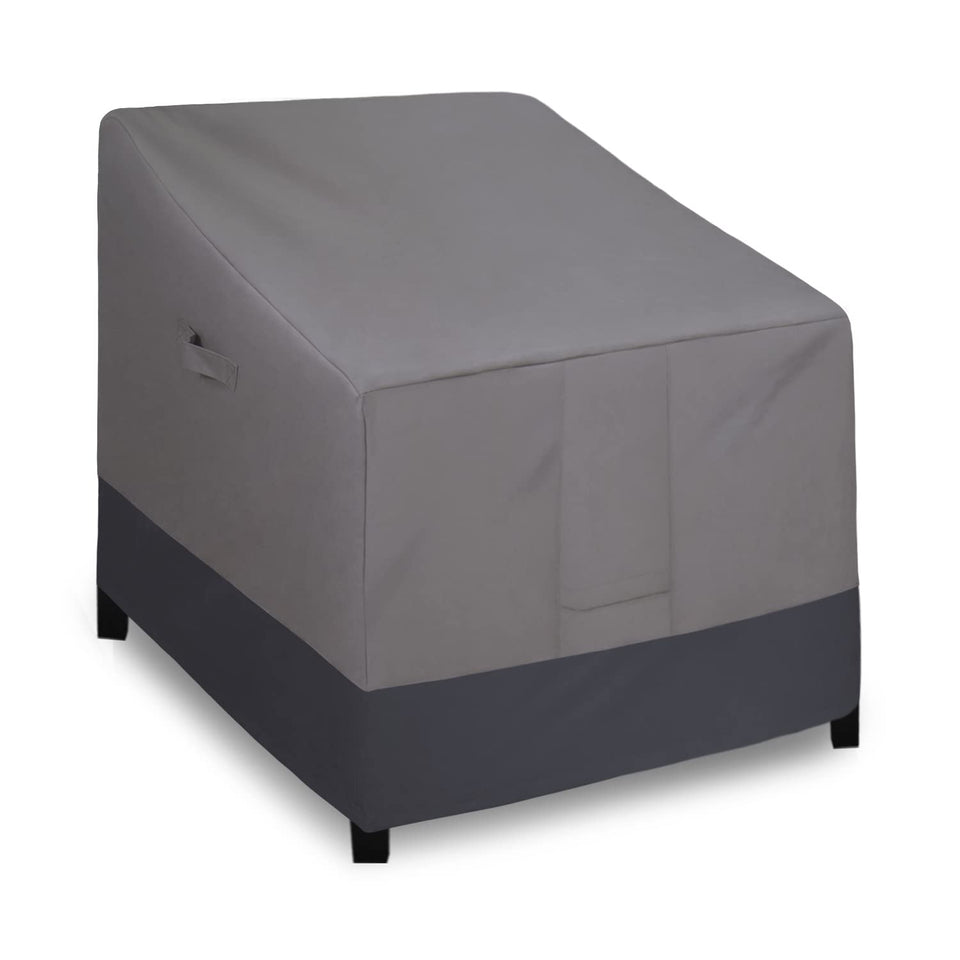 Easy-Going outdoor chair cover front view protecting against rain and sun.
